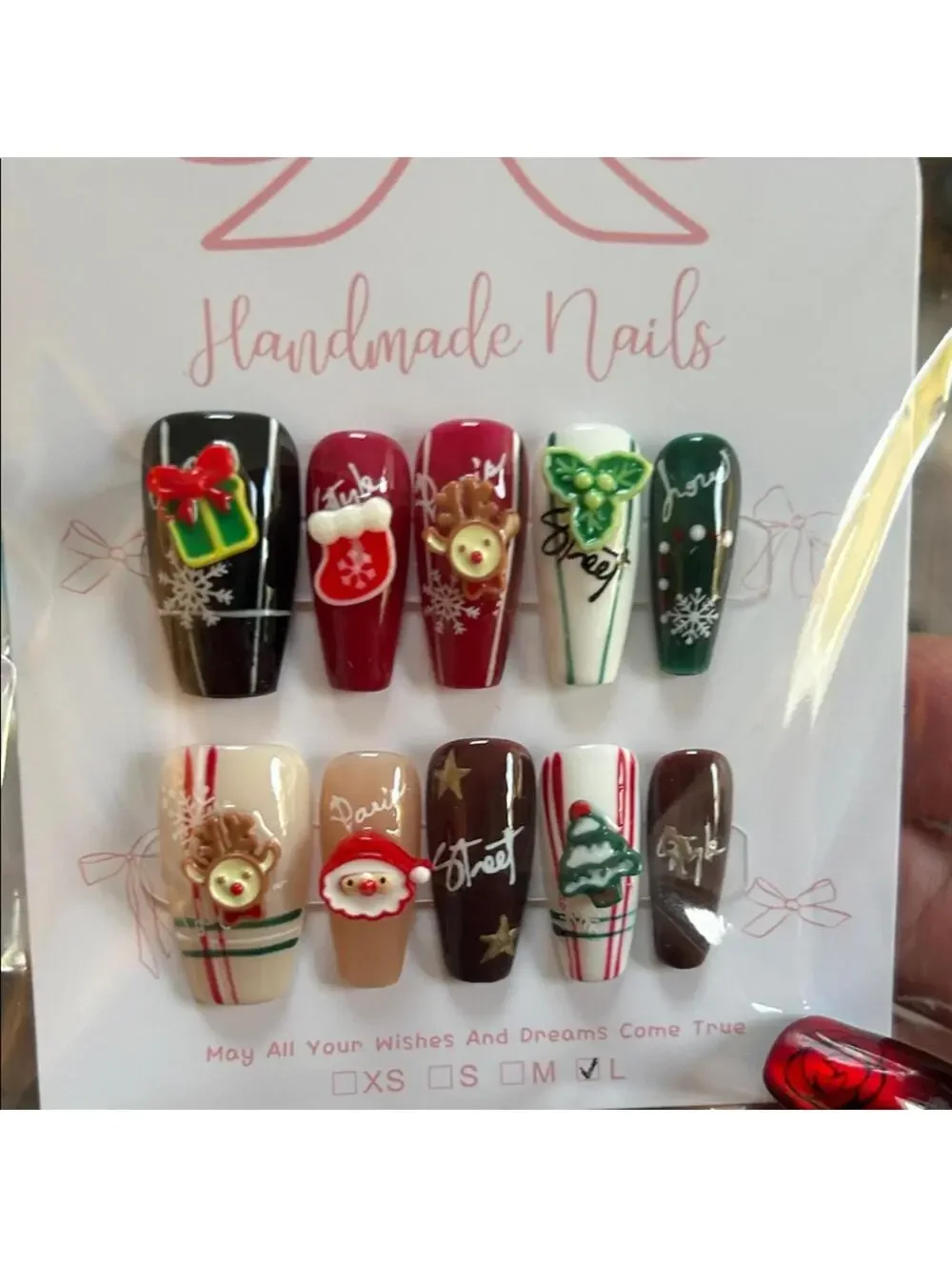 Festive Handmade Nail Set